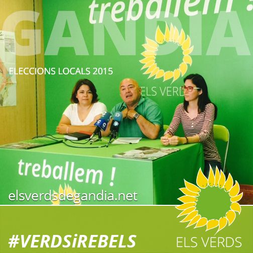 Los Verdes presentan sus propuestas para la gestión integral de los Servicios Básicos de Gandia y hacen balance de la campaña