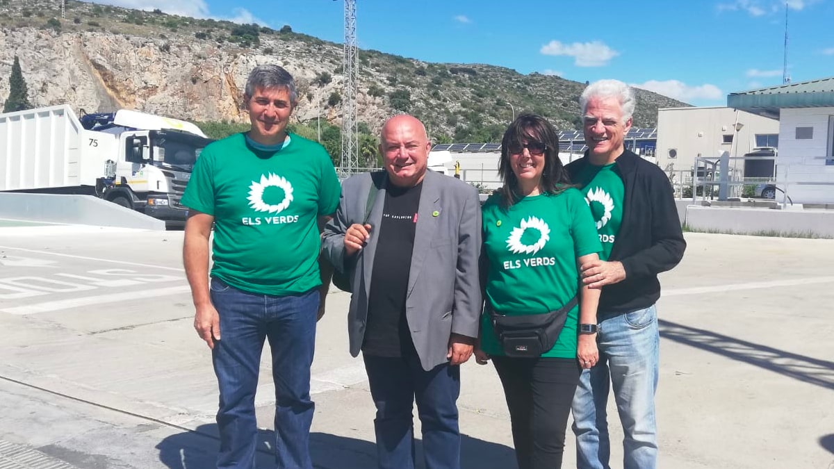 En el Dia Mundial del Reciclatge, la candidatura d’Els Verds visita l'Ecoparc de Gandia i ofereix les seues propostes sobre la gestió de residus del COR